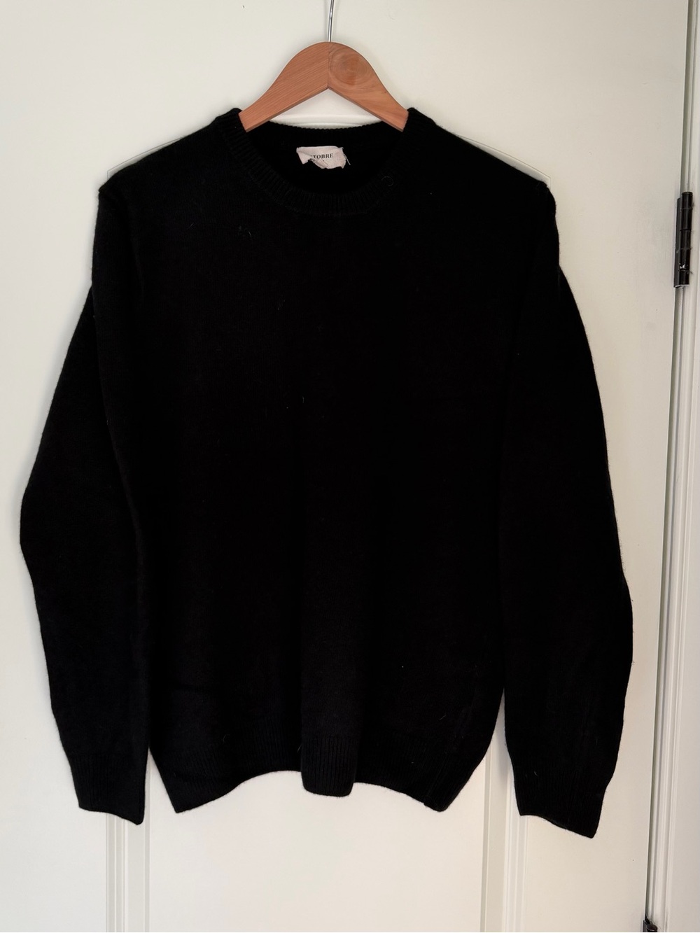 Men's Crewneck Sweater - Black Classic Knit
